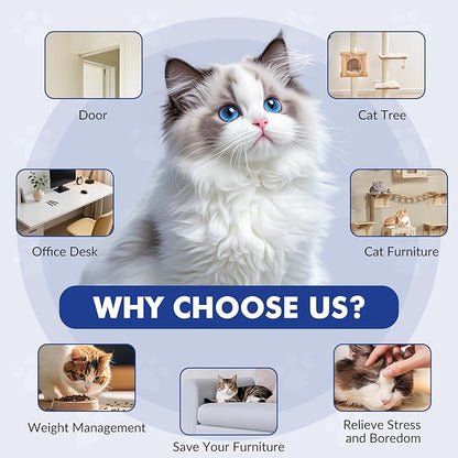 Interactive Cat Toys for Indoor Cats, Automatic Electric Flying Bird Feather Wand Toy, Rechargeable Electric Exercise Feather Toy for Bored Kittens and Adult Cats, Dark Blue