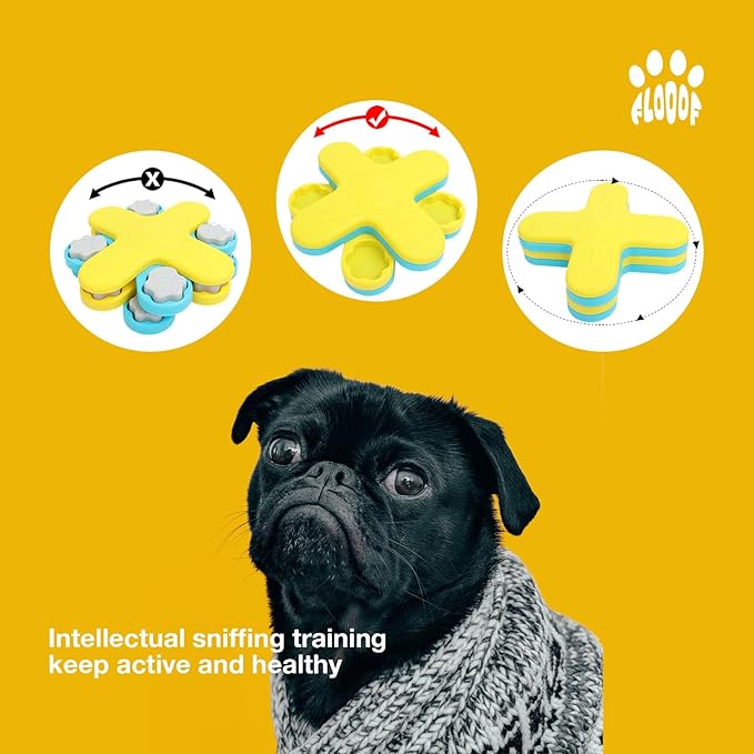 Level 3 Puzzle Feeder Dog Toy - Mental Stimulation Toys Slow Feeder Dog Bowls and Interactive Toy for Mental Growth of Small, Medium and Large Dogs