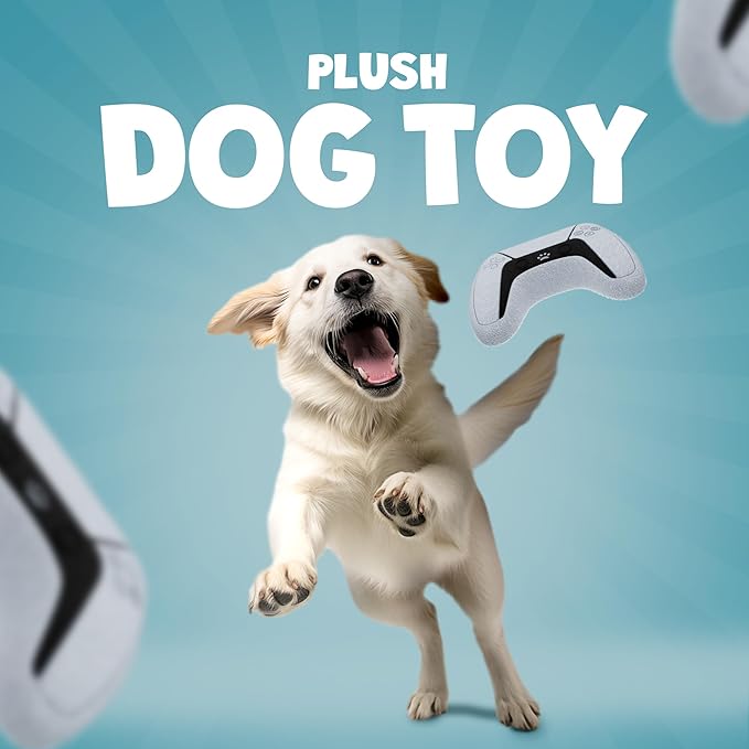 Video Game Controller Parody Dog Toy – Funny Squeaky Dog Toys for Interactive Play and Training – Durable, Easy to Clean, Birthday Gifts for Small, Medium and Large Dogs