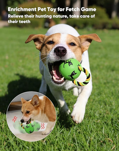 Deeow Alieen Dog Frisbee for Fetch and Green Jack-o-Lantern Pet Toys, Teething Clean Outdoor Flying Disc and Halloween Pumpkin Pet Toy, Interactive Squeaky Dogs Toy for Water, Park, Beach Fun