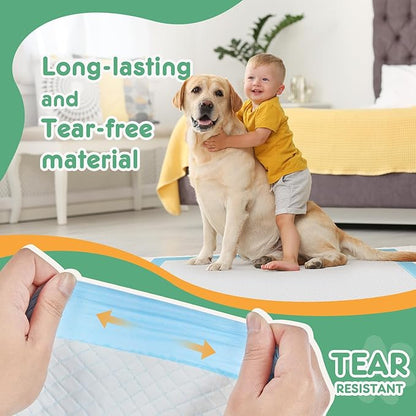 DUMOS 150 Count Puppy Pads for Dogs, 22" x 22" Potty Puppy Training Pad, Dog Cat Pee Pads, Super Absorbency Disposable Pet Leakproof Quick Drying Pad