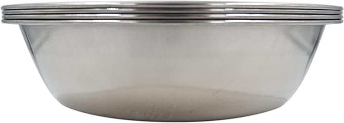 Stainless Steel Dog & Cat Bowls - 4-Pack