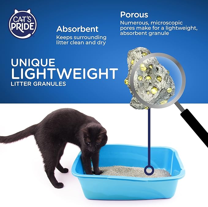 Cat's Pride Max Power: Total Odor Control - Up to 10 Days of Powerful Odor Control - Strong Clumping - Hypoallergenic - 99% Dust Free - Multi-Cat Litter, Unscented, 15 Pounds (Pack of 2)