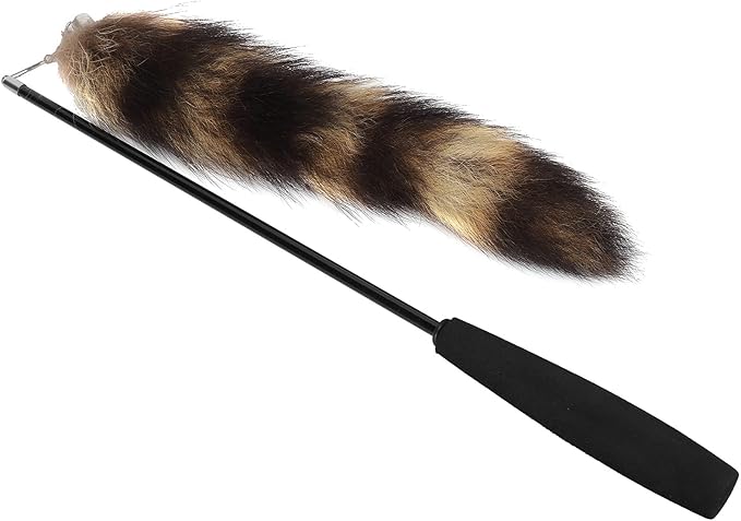 Interactive Retractable Cat Wand Toy, Cat Wand Toys, Cat Fishing Pole Toy, Interactive Cat Toys, 95cm Extendable Play Rod with Soft Grip for Family keying and Feline Fitness