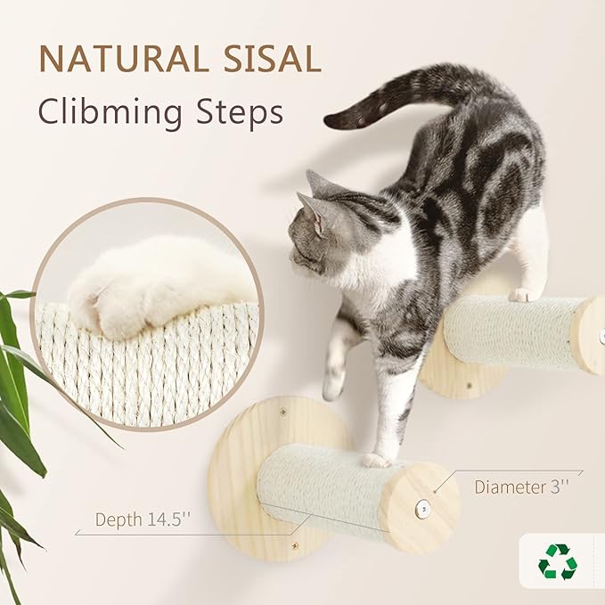 SONGWAY Cat Shelves and Perches for Wall - Wall Mounted Cat Shelf