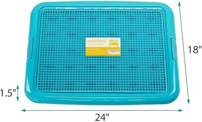 petphabet Training Pad Holder Floor Protection Dog Pad Holder Mesh Training Tray (M-18"x24")…
