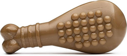 BULLYMAKE Brown Tough Chew Turkey Leg Toy for Dogs, Durable Nylon Dog Toys for Aggressive Chewers, Dental Stimulating, Tough Chew, Boredom Busting, Pet Supplies, Made in USA