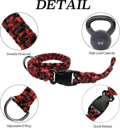 Hands Free Adjustable Wrist Strap for Dog Leash,Security Strap for Retractable Dog Leashes,Red