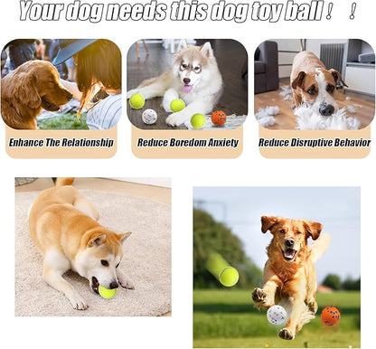 Indestructible Floating Bouncy Balls for Dogs - Small Breed, Lightweight Mini Tennis Balls - Odourless - 2.5" - 5 Pack