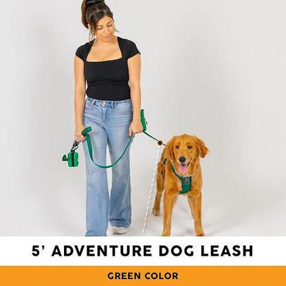 Embark Adventure Dog Leash – Strong & Sturdy for Small, Medium & Large Dogs (Green, 5 Ft)