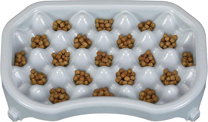 Neater Pet Brands Neater Slow Feeder Dog Bowls, Slows Down Fast Eaters to Help Digestion & Prevent Overeating, Non-Slip Food Bowl, BPA-Free, Holds 2.5 Cup of Food for Small to Medium Breed or Puppy