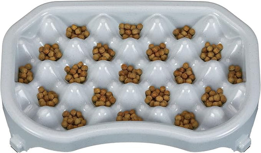 Neater Pet Brands Neater Slow Feeder Dog Bowls, Slows Down Fast Eaters to Help Digestion & Prevent Overeating, Non-Slip Food Bowl, BPA-Free, Holds 2.5 Cup of Food for Small to Medium Breed or Puppy