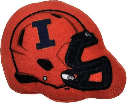 Best Plush CAT Toy NCAA Illinois Fighting Illini Complete Set of 3 Piece Cat Toys Filled with Fresh Catnip. Includes: 1 Helmet Cat Toy, 1 Football Cat Toy with Feathers & 1 Beer Bottle.