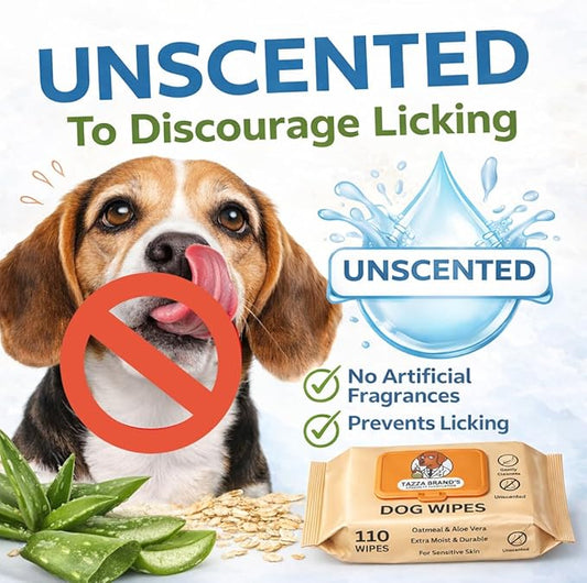 Tazza Pet Cleaning Wipes, 440 Count – Bulk Deodorizing and Hypoallergenic