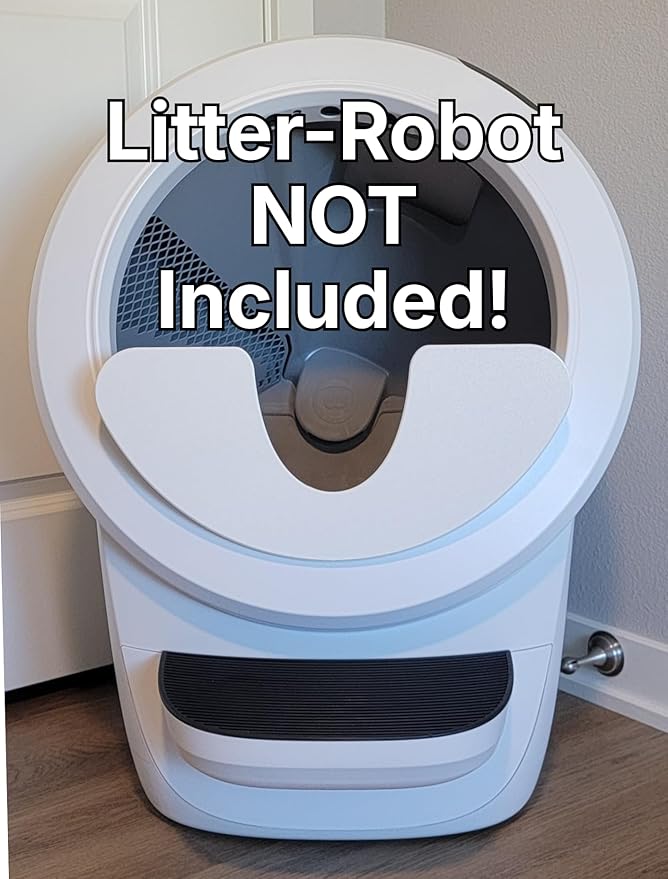 Low Entry Max Shield for Litter-Robot 4: Anti-Flicking, Single Part (Black Low Entry w/Leveler)