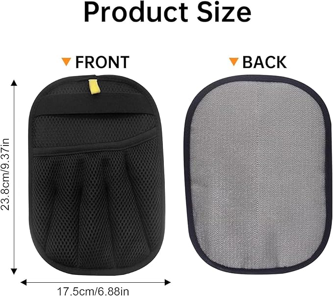 Pet Hair Removal Glove | Electrostatic Reusable Cat & Dog Magic Brush Hair Remover Tool for Furniture, Carpet, Couch | Upgraded 5-Finger Design | Gentle Grooming Tool for Pets(Eco-Friendly) (2 PCS)