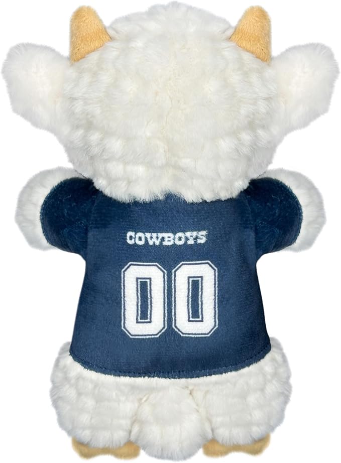 Pets First NFL Dallas Cowboys Goat Plush Toy for Dogs and Cats with Squeaker, Wearing a Team Jersey! Fun & Sporty Goat Shaped Dog Chew Toy, Interactive Pet Toy