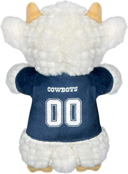 Pets First NFL Dallas Cowboys Goat Plush Toy for Dogs and Cats with Squeaker, Wearing a Team Jersey! Fun & Sporty Goat Shaped Dog Chew Toy, Interactive Pet Toy