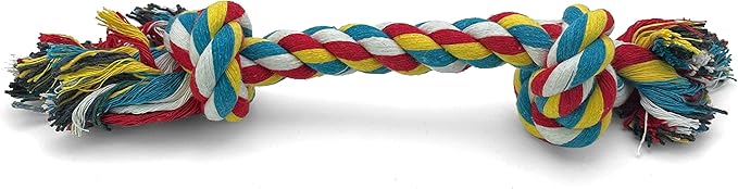 Knotted Rope Chew Toy for Dogs - Large Size 10"