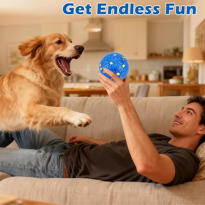 Dog Balls Tennis balls for Dogs, Interactive Dog Toys for Aggressive Chewers ,Indestructible Dog Toy to Keep Them Busy, Puppy Chew Toys for Teething, Durable Dog Ball for Medium Large Dog (3.0")
