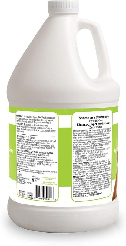Espree Intense Itch Relief Dog Shampoo & Conditioner, Anti Itch Shampoo for Dogs, Soothes Dog Irritated & Itchy Skin, Plant-Based Moisturizing Formula for Sensitive Skin Relief, Sulfate-Free, Gallon