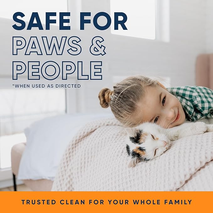 Orange Odor Eliminator | Pet Odor Deodorizer for Strong Odor | Enzyme Stain Cleaner for Cats, Dogs, and Pets | Great for Carpets, Furniture, Dog Kennels, and More (128 Fl Oz)