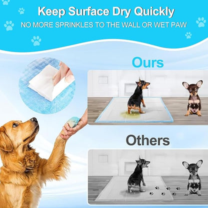 Pee Pads for Dogs 36"x48" 40 Count, Puppy Pads Extra Large, Disposable Thicken Pet Training Pads for Cats Doggie Rabbits, Incontinence Underpads Ultra Absorbent & Quick-Dry, Leakproof Potty Pads