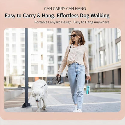 Dog Water Bottle Portable, 11.8 oz(350 ml) Leak-Proof Pet Travel Water Bottle, BPA-Free, Lightweight, Foldable for Hiking, Walking, Car Rides (Pink)