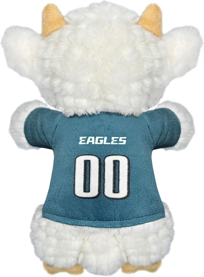 Pets First NFL Philadelphia Eagles Goat Plush Toy for Dogs and Cats with Squeaker, Wearing a Team Jersey! Fun & Sporty Goat Shaped Dog Chew Toy, Interactive Pet Toy