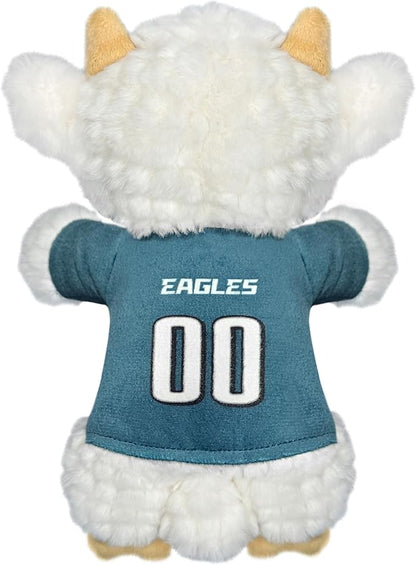 Pets First NFL Philadelphia Eagles Goat Plush Toy for Dogs and Cats with Squeaker, Wearing a Team Jersey! Fun & Sporty Goat Shaped Dog Chew Toy, Interactive Pet Toy