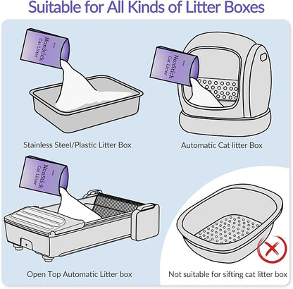 Non-Stick Ultra Clumping Cat Litter, Dust-Free Unscented Kitty Litter, Made of Pet Friendly Natural Tapioca Cassava, Odor Control, Last Twice as Long as Clay Litter, 9 lbs (7.5L) X 1 Pack
