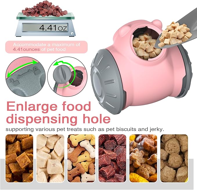 Rolling Dog Slow Feeder Toy - Dog Puzzles for Smart Dogs, Treat Dispensing Puzzle Toy for Small, Medium & Large Dogs – Engaging Food Dispenser for IQ Training & Boredom Relief