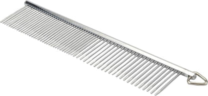Coastal Pet Safari Dog Grooming Comb for Medium and Coarse Coats - Extra-Long Rotating Teeth - Undercoat Rake for Coarse Coats - 7 1/4"