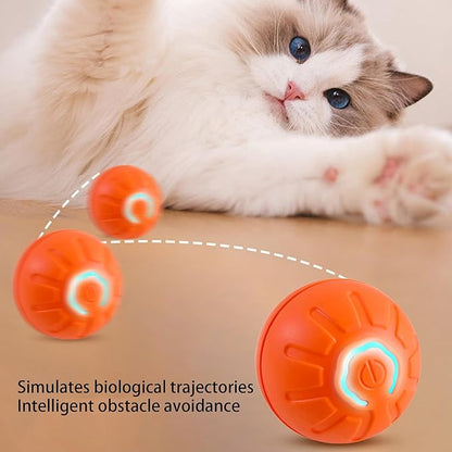 Interactive Cat Toys for Indoor Cats Automatic Moving Rolling Ball cat Toy Balls Moving cat Toys for Indoor Cats and Dog Balls (Gear Wheel)