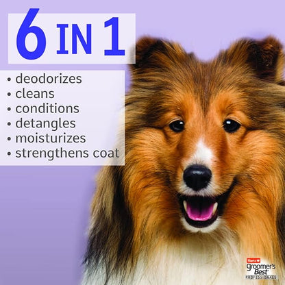 Hartz Groomer's Best Professionals 6-in-1 Dog Shampoo and Conditioner in One, 18 oz (Pack of 2)