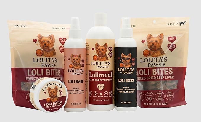 lolita's paws Loli Babe Feminine Dog Cologne – Deodorizing Pet Spray for Dogs, Softens & Conditions Coat, Fresh Scent, 8 oz, Made in USA, For Her