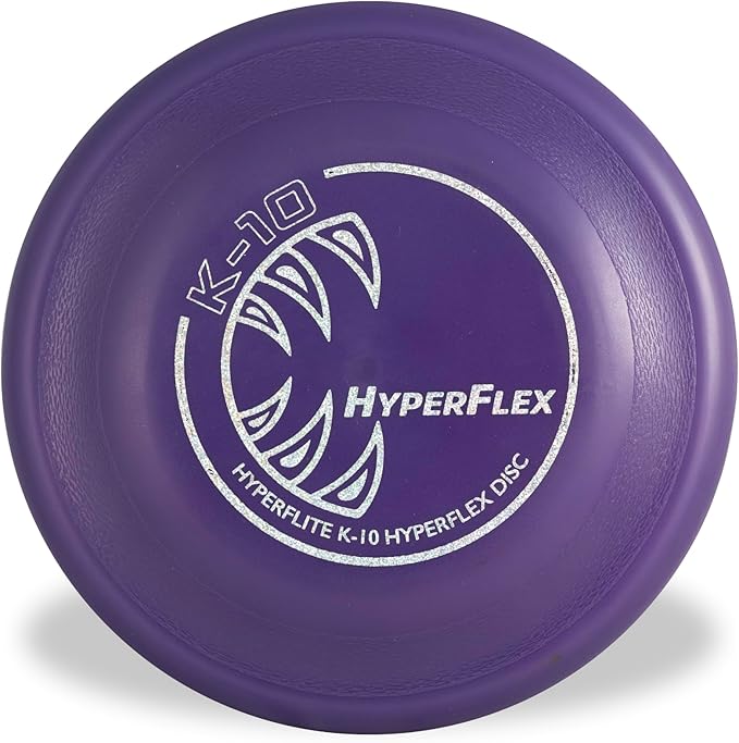Hyperflite K-10 Hyperflex Dog Flying Disc – Ultra Flexible – Puncture Resistant – Competition Approved – 8.75” / 150g – Purple