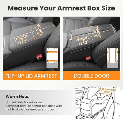 Portable Small Dog Seat for Car, Luxury Center Console Dog Car Seat Booster with Safety Tethers, Anti-Collapse Pet Travel Carseat for SUV, Truck (Dark Grey/White)