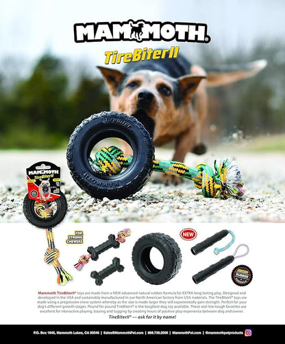 Mammoth TireBiter II Rope Dog Toy 3.75" Long - Pack of 3