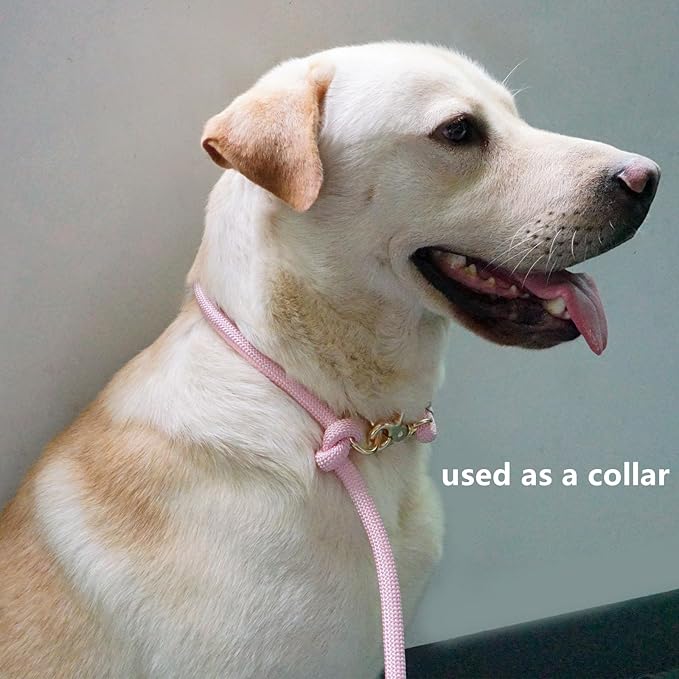 8.5ft Multifunctional Hands Free Nylon Rope Waist Dog Leash, Adjustable Shoulder Crossbody Walking Lead