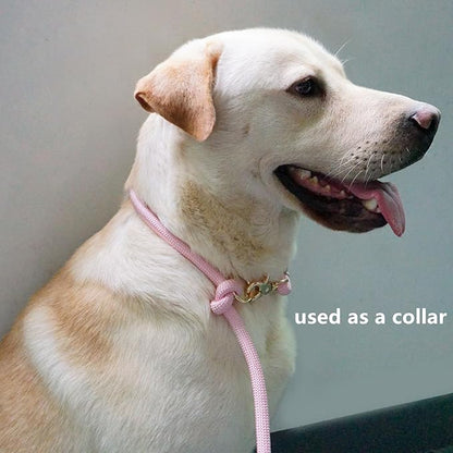8.5ft Multifunctional Hands Free Nylon Rope Waist Dog Leash, Adjustable Shoulder Crossbody Walking Lead