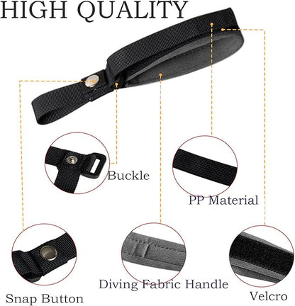 Hands Free Adjustable Dog Leash Wrist Strap, Safety Strap for Retractable Leash, Gray