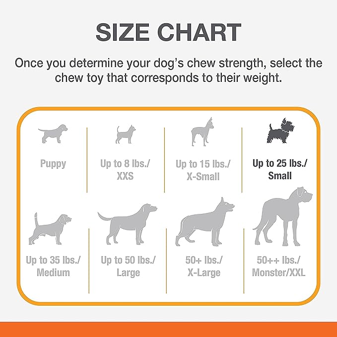 Nylabone Original Wishbone Power Chew Toy for Dogs, Dog Toys for Aggressive Chewers, Original Flavor, Small - Up to 25 Ibs, 1 Count (Pack of 12)