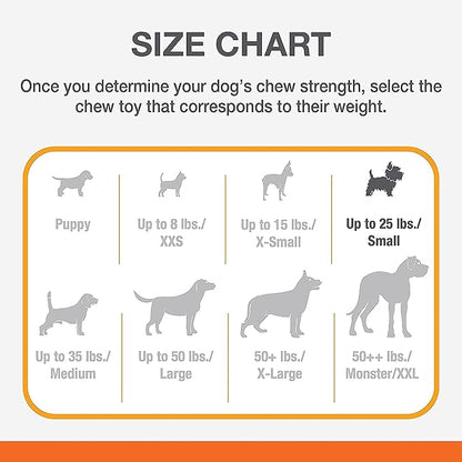 Nylabone Original Wishbone Power Chew Toy for Dogs, Dog Toys for Aggressive Chewers, Original Flavor, Small - Up to 25 Ibs, 1 Count (Pack of 12)