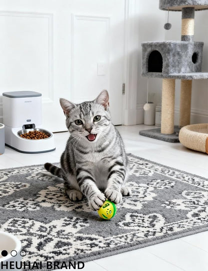 20 Pack Cat Toys Balls Indoor Kitten Set with Bell Balls Plush Balls Colorful Springs Interactive Safe Long-Lasting Toys for Kittens and Adult Cats (1.5'' - 2.3'')