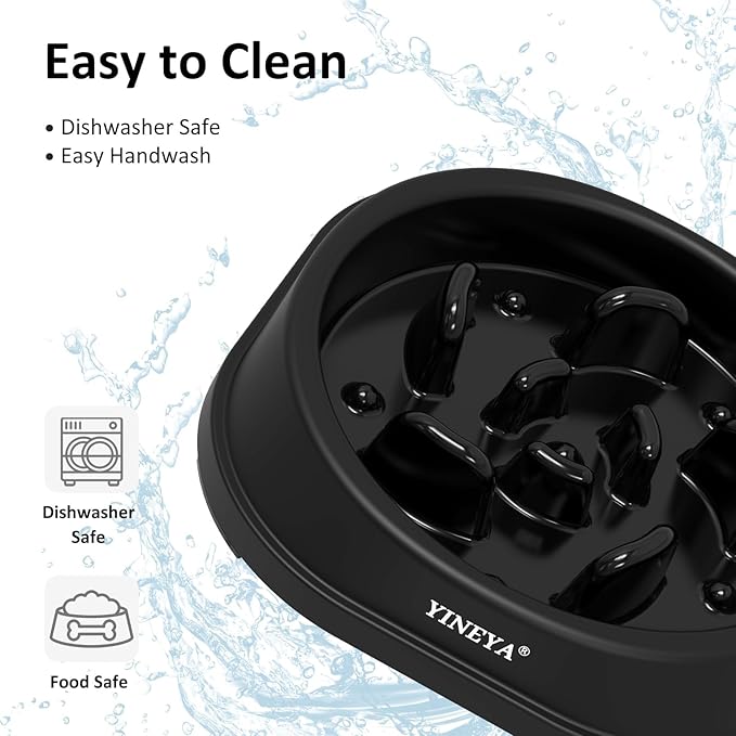 Anti-Choking Slow Feeder Dog Bowls Small Size Dog, Slow Feeder Cat Bowl, Supplies and Puzzle for Pet
