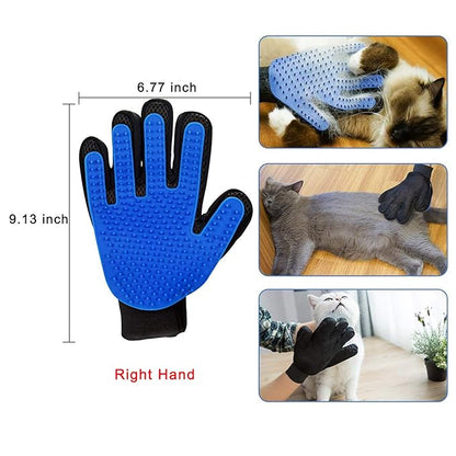 Dbuy 3 Pack Cat Grooming Set - Self Groomer Massage Combs with Catnip, Mitts Brush Gloves for Short and Long Fur, Hair Remover Tool