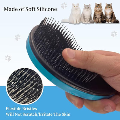 Cat Brush for Shedding - Perfect Grooming Tool for Long-Haired Cats | Deshedding & Hair Remover for Indoor Pets