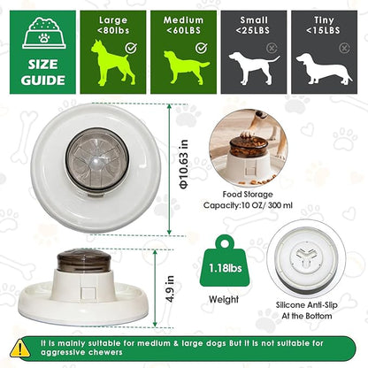 Interactive Dog Puzzle Toys & Slow Feeder - Treat Dispensing Dog Enrichment Toys for IQ Training, Mental Stimulating Toys for Healthy Digestion, Easy to Clean & Anti-Slip Design