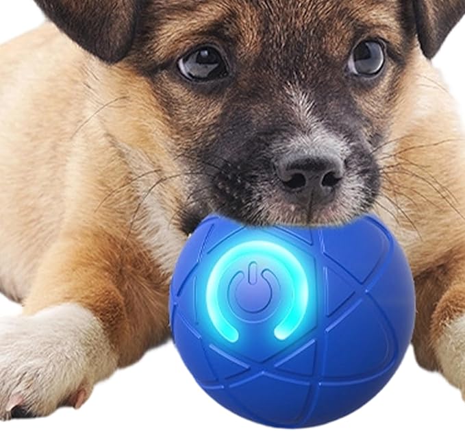 Interactive Dog Toys, Self-Moving Ball, 2026 New Dog Ball Automatic Toy for Small-Medium/Large Dogs, Funny Dogchew Toys, Electric Bouncing Vibrating Dogs Balls,USB Rechargeable